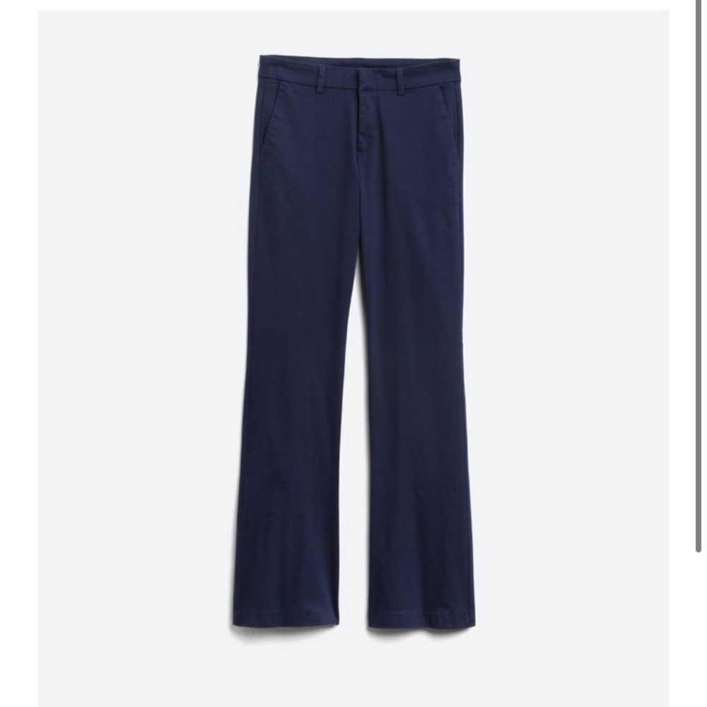 Bootcut blue dress pants